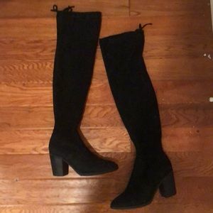 Black Knee High Boots